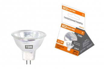 Лампа галогенная 75Вт 230В GU5.3 MR16 (JCDR) | SQ0341-0073 | TDM