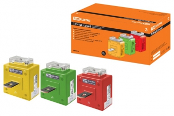 Трансформатор тока ТТН-Ш 300/5-5VA/0,5 (3 шт., color) | SQ1101-0206 | TDM