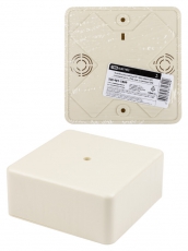 Коробка распределительная КР 100х100х44 о/п, сл. кость, IP40, инд. штрихкод | SQ1401-1809 | TDM