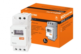 Таймер электронный ТЭ15-1мин/7дн-16on/off-16А-DIN  | SQ1503-0005 | TDM