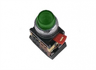 Кнопка ABLFP-22 зеленый d22мм неон/230В 1з+1р  | SQ0704-0006 | TDM