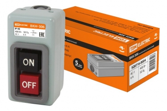 Выключатель кнопочный ВКН-306 3Р 6А 230/400В IP40  | SQ0716-0004 | TDM
