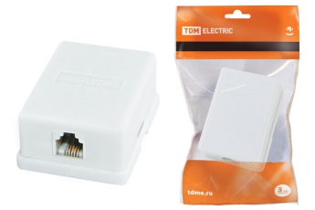Телефонная розетка 1x6Р-4С | SQ1809-0001 | TDM