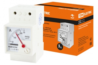 Амперметр А45Д 200/5А-1,5 (din-рейка) | SQ1102-0302 | TDM