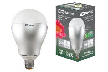 Лампа светодиодная LED 24Вт Е27 220В 3000К груша | SQ0340-0070 | TDM