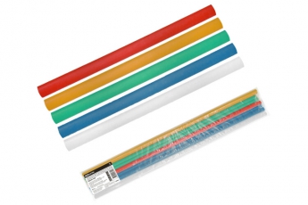 Трубки термоусаживаемые, набор 5 цветов по 2 шт. ТТкНГ(3:1)-7,9/2,65 | SQ0548-1606 | TDM