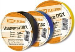 Изолента ПВХ 0,13*15мм Зеленая 10м  | SQ0526-0024 | TDM