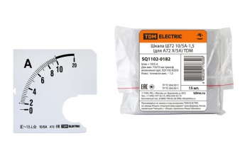 Шкала Ш72   10/5А-1,5 (для А72 Х/5А)  | SQ1102-0182 | TDM