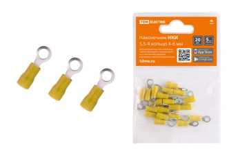 Наконечник НКИ 5,5-4 кольцо 4-6мм (20шт) | SQ0568-0007 | TDM