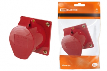 Розетка 415 скрытая 3Р+РЕ+N 16А 380В IP44  | SQ0604-0013 | TDM