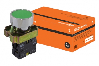 Кнопка BА31 без подсветки зеленый 1з  | SQ0704-0038 | TDM