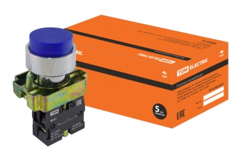Кнопка BL61 без подсветки синий 1з  | SQ0704-0051 | TDM