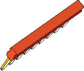 Перемычка PC5.34 ROUGE, , шаг 5мм, 34 пол. | 1SNA290366R1500 | TE