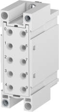 Разъем M10-D-C5A многополюсный розетка полуутопленный монтаж | 1SNA166513R1000 | TE