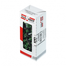 Саморез КР св. 4,8х28 RAL-6002 (зелёный) (60 шт) -коробка с окном ( 0,32 кг) | 112030 | Tech-KREP
