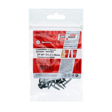 Саморез ШСММ св. 4,2х16 бел. KP RAL 9003 (20 шт) - пакет ( 0,036 кг) | 125523 | Tech-KREP