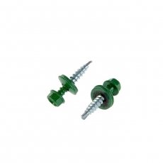 Саморез КР св. 4,8х35 RAL-6002 (зелёный) (250 шт) - ведро ( 1,478 кг) | 103178 | Tech-KREP