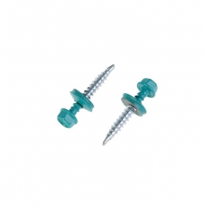 Саморез КР св. 4,8х35 RAL-5021 (морская волна) (250 шт) - ведро | 128251 | Tech-KREP
