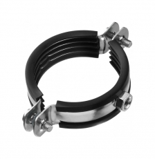 Хомут с резиновым уплотнителем и гайкой (1 1/4) 42-45 мм- ярлык | 136967 | Tech-KREP
