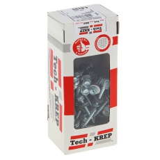 Саморез КР ZP св. 4,8х35 (60 шт) - коробка с окном ( 0,386 кг) | 112026 | Tech-KREP