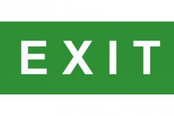 Эвакуационный знак ЭП17 EXIT 140x280 мм | ЭП17 140280 | TechnoLux