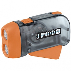 Фонарь универсальный TD2 Динамо 2xLED, L1131, ремешок, карт (24/48/2880) | Б0003943 | Трофи