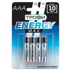 Батарейка щелочная (алкалиновая) LR03-4BL ULTRA (40/960/30720) (AAA) | Б0015137 | ТРОФИ