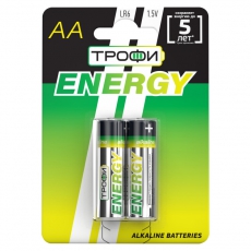 Батарейка щелочная (алкалиновая) LR6-2BL ECO (20/360/11520) (AA) | Б0017045 | ТРОФИ