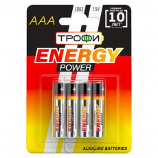 Батарейка щелочная (алкалиновая) LR03-4BL (40/960/30720) (AAA) | C0034915 | ТРОФИ