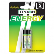 Батарейка щелочная (алкалиновая) LR03-2BL ECO (20/480/15840) (AAA) | Б0017043 | ТРОФИ
