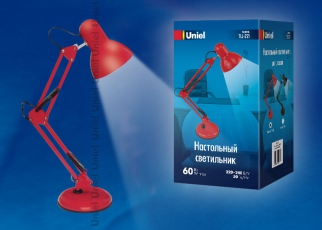 Светильник настольный TLI-221 RED E27 цоколь Е27 60W, Красный | UL-00002121 | Uniel