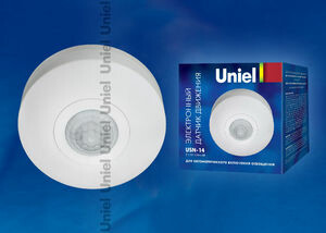 USN-14-360R-1200W-3LUX-6M-0,6-1,5m/s-WH Датчик движения, упак. блистер | 06566 | Uniel