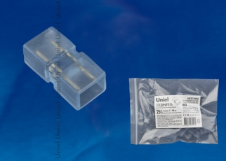 Коннекторы для светодиодной ленты 220В, 10x7мм, 2 контакта UTC-K-12/A67-NNN CLEAR 025 POLYBAG прозрачный 25 шт/упак | UL-00000868 | Uniel