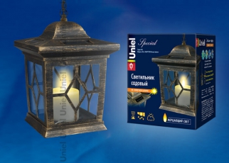 Cветильник садовый декоративный на солнечной батарее Bronze lantern USL-S-180/PT220 Серия Special | 10227 | Uniel