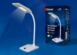 Светильник настольный TLD-545 Grey-White/LED/350Lm/3500K 4W Серый с белым | UL-00002232 | Uniel