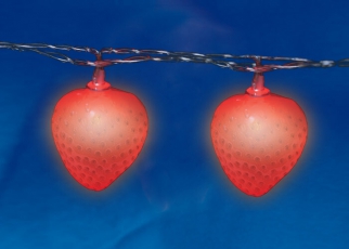Гирлянда светодиодная на эл.пит.2AA Клубника ULD-S0400-010/STB/2AA RED IP20 STRAWBERRY 4м 10 красных диодов, шнур прозр. | UL-00003394 | Uniel