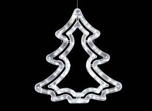 Фигура-подвеска светодиодная на елку ULD-H3543-070/STA WHITE IP20 XMAS TREE | UL-00001405 | Uniel