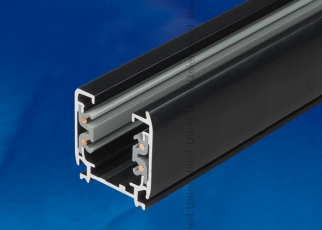 Шинопровод осветительный тип А. трехфазный, черный. L= 3 м. UBX-AS4 BLACK 300 POLYBAG | 09729 | Uniel