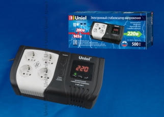U-ARS-500/1 Стабилизатор напряжения серии StandardExpert 500 ВА | 09621 | Uniel