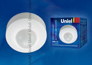 USN-13-360R-1200W-3LUX-12M-0,6-1,5m/s-WH Датчик движения, упак. блистер | 06565 | Uniel