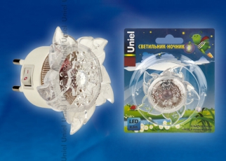 Светильник-ночник DTL-308-Цветок/RGB/4LED/05W выключатель на корпусе | 10320 | Uniel