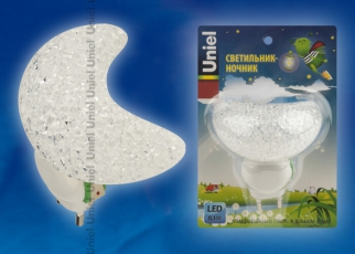 Светильник-ночник DTL-309-Месяц/WHITE/1LED/01W выключатель на корпусе. | 10324 | Uniel