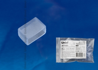 Заглушка для LED ленты 220В, 14-16х7мм, прозрачный, UCW-K14-CLEAR 025 POLYBAG 25 шт/упак | UL-00000871 | Uniel
