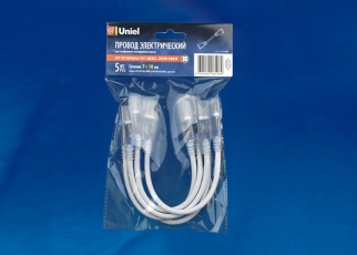 Коннектор для LED ленты 220В 3528, 2 контакта, прозрачный, UCX-SK2/A67-NNN CLEAR 005 POLYBAG 5 шт/упак | 10830 | Uniel