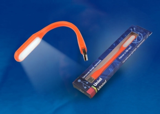 Светильник-фонарь переносной TLD-541 Orange прорезиненный корпус, 6 LED, питание от USB-порта, цвет-оранжевый. | UL-00000252 | Uniel