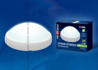 Светильник светодиодный пылевлагозащищен. для ЖКХ ULW-O04-12W/NW IP65 WHITE овал пласт 12Вт 840 Лм 4500 К белый свет IP65 220Ва белый | 11136 | Uniel