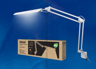 Светильник настольный TLD-524 White/8W/ на струбцине/LED/500Lm/4500K/Dimmer/Цвет-белый | 10610 | Uniel