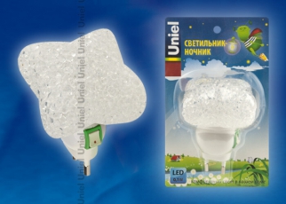 Светильник-ночник DTL-309-Звездочка/WHITE/1LED/01W выключатель на корпусе. | 10333 | Uniel