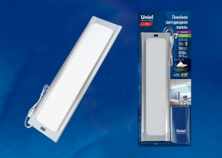 Панель светодиодная линейная ультратонкая с сенсором димм ULI-F42-7,5W4200K/DIM SENSOR IP20 SILVER 460х120х11мм 260Lm серебр | UL-00002885 | Uniel