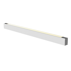 Светильник светодиодный Х-line Up&Down один. подвесн 16Вт 3000К 507x63x100мм RAL9003 белый муар DALI опал 2 торц.кр.|V1-R0-12828-02OPD-4001630|VARTON